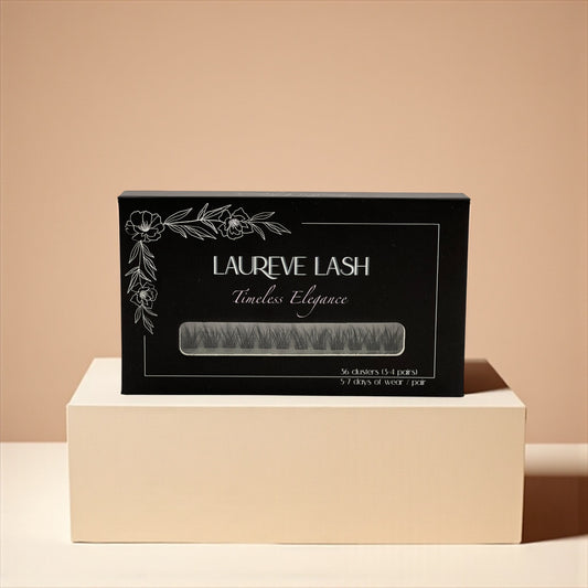 Pre-Glued Cluster Lashes Style - Timeless Elegance