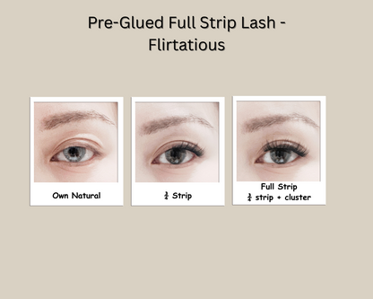 Pre-Glued Strip Lashes Style - Flirtatious