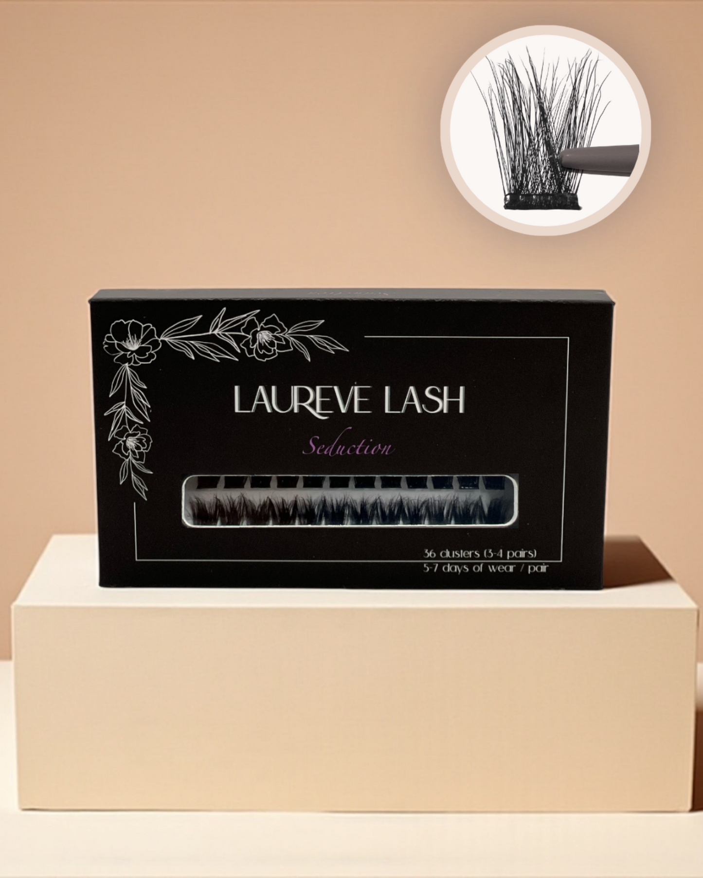 Pre-Glued Cluster Lashes Style - Seduction (Volume Glam Look)