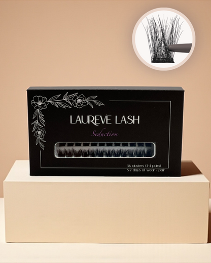Pre-Glued Cluster Lashes Style - Seduction (Volume Glam Look)