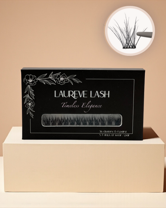 Pre-Glued Cluster Lashes Style - Timeless Elegance